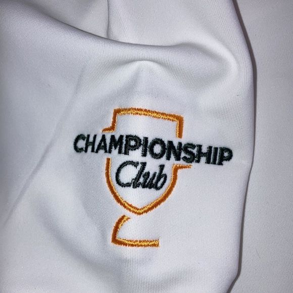 Womens Peter Millar Large Zip Up Light White Jacket W/ Baylor University Logo - Picture 4 of 13